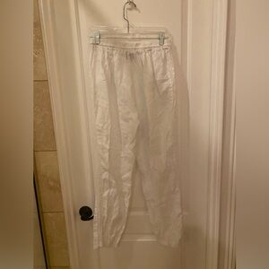 belle france linen pants side seam sparkles xl